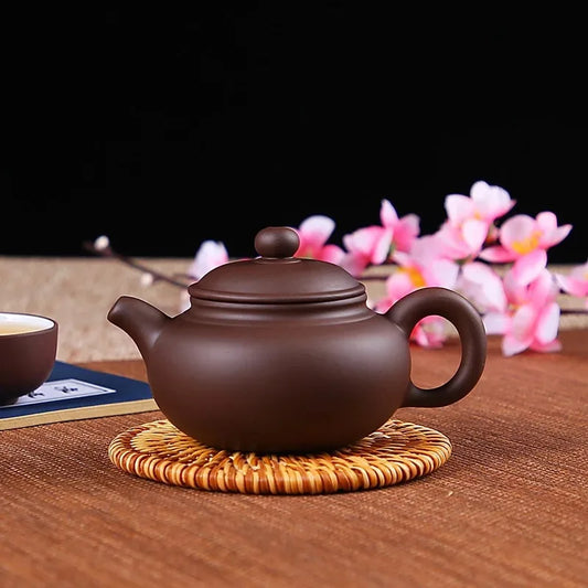 Handmade Ceramic Chinese Tea Set, Antique Teapot, Yixing Zisha Pot, Filter Brewing Teapot, Zhu Ni XiShi