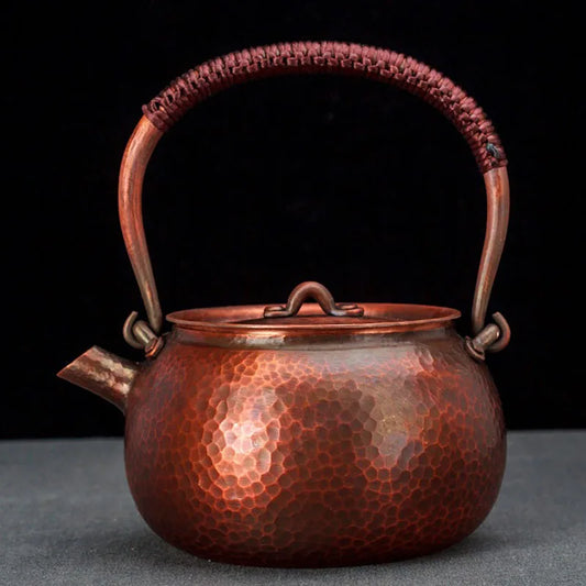 Handmade Chinese Teapot Metal, Hot Water Kettle, Copper Kung Fu Tea Infusers, Oolong Puer Yixing Teapots, Tea Services Gift