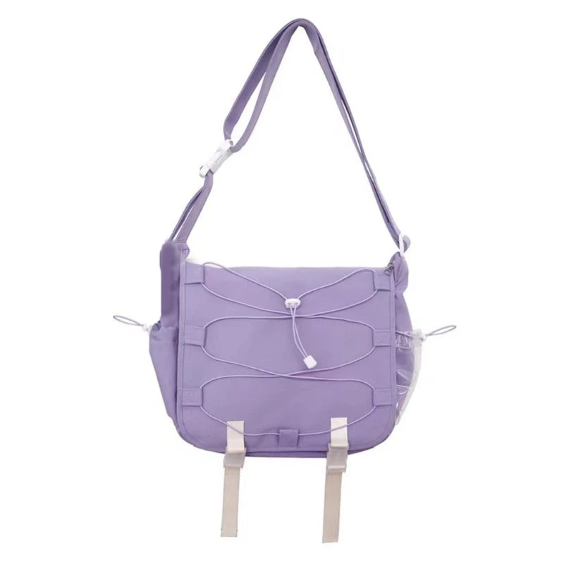 Harajuku Nylon Shoulder Bags for Women Girl Large Capacity Crossbody Casual Bag
