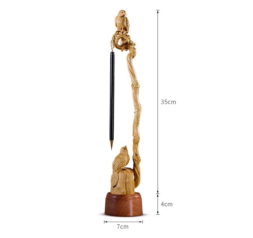 Boxwood 19cm Guanyin Sculpture Buddha Wood Guan Yin Statue Feng Shui Worship Buda Home Decor