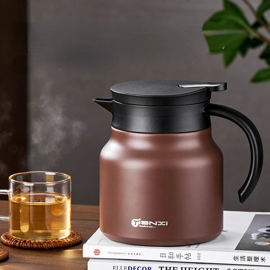 Heat-Preserving Stewing Teapot 304 Stainless Steel /Ceramic liner Brew Tea Pot Portable Thermos Pot Braised Soaked Tea Pot