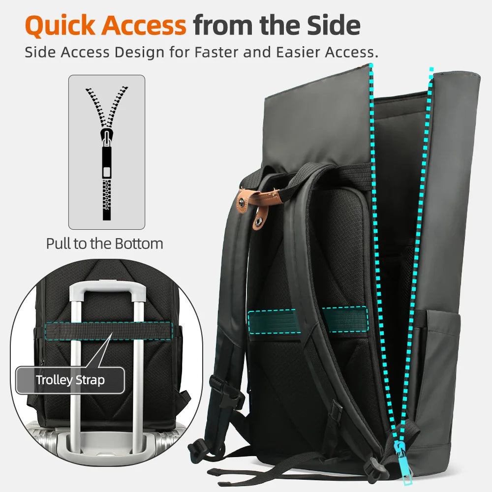 Heroic Knight Backpack Men Expandable Travel Backpack Daily Cycling backpack Waterproof High Capacity Man Outdoor hiking Handbag