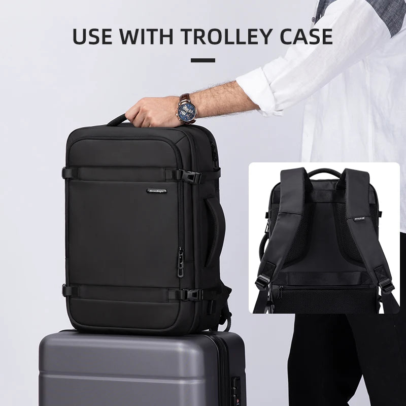 Heroic Knight Men Travel Backpack Waterproof Teenage School Bag 15.6 Inch Laptop Leisure Luggage Shoulder Pack For Male Mochila