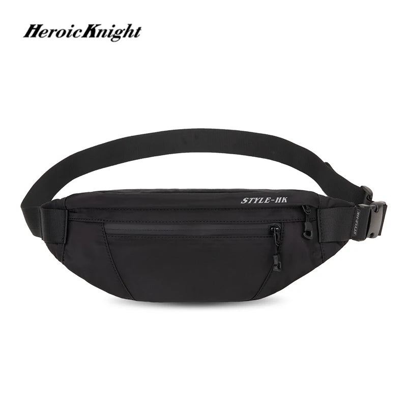 Heroic Knight Men Waist Bag Money Belt Bag Men Purse Teenager's Travel Wallet Belt Male Fanny Pack Cigarette Cose For Phone