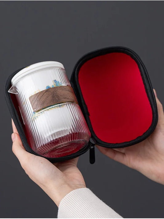 High Grade Chinese Tea Travel Teaset Kungfu Teapot Ceramic Portable Teacup Gaiwan Teaset Teaware Sets Drinkware Tea of Ceremony