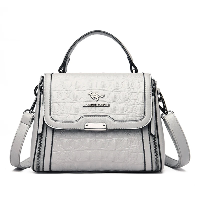High Quality Crocodile Pattern Leather Women Handbags Luxury Brand Female Shoulder Bag Fashion Messenger Bag New Ladies Tote Sac