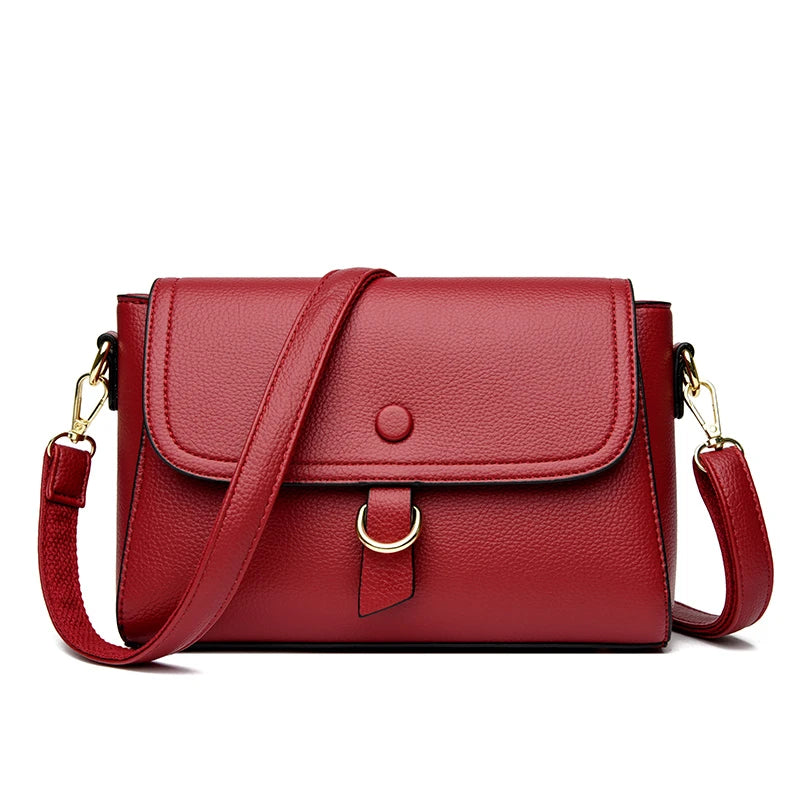 High Quality Soft Leather Handbag Women Luxury Purses Female Bag Designer Brand Ladies Shoulder Crossbody Bag 2023 Sac A Main