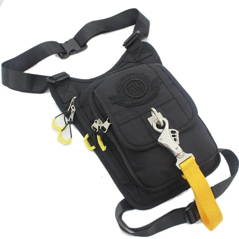 High Quality Waterproof Oxford Waist Fanny Pack Motorcycle Rider Military Travel Small Messenger Shoulder Hip Belt Leg Bag New