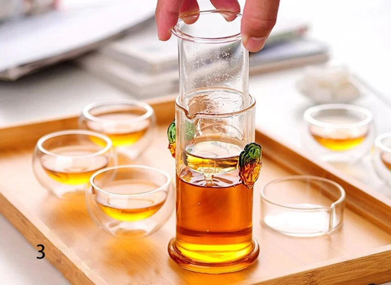 High quality Heat-resistant Glass Tea Pot,Chinese Kung Fu Flower Teapot With Filter Coffee Kettle,Beautiful and easy teapot