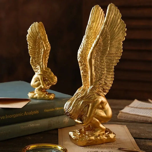 Home Decor Redemption Pray Angel Statue Room Desk Decoration Angel Figurine Sculpture Resin Art Crafts Ornaments Gift