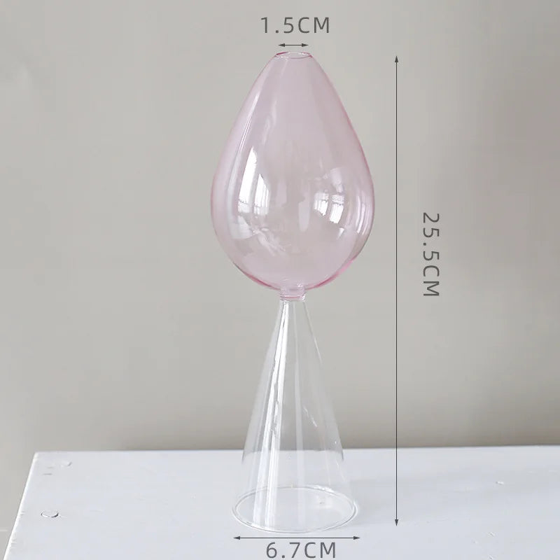Home Decore Glass Vase Living Room Decoration Crystal Vase Glass Container Modern Hydroponic Plant Wedding Decoration Gift