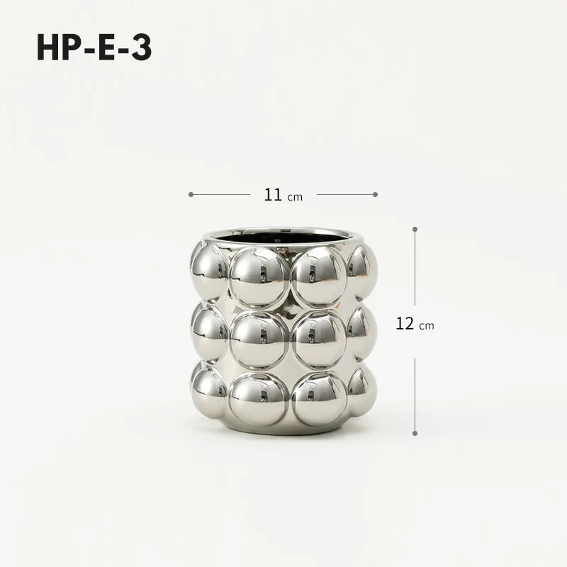 Honey Pot Shape Storage Barrel Stationery Makeup Pen Barrel Tableware Chopsticks Barrel Ceramic Pot Vase Ornaments
