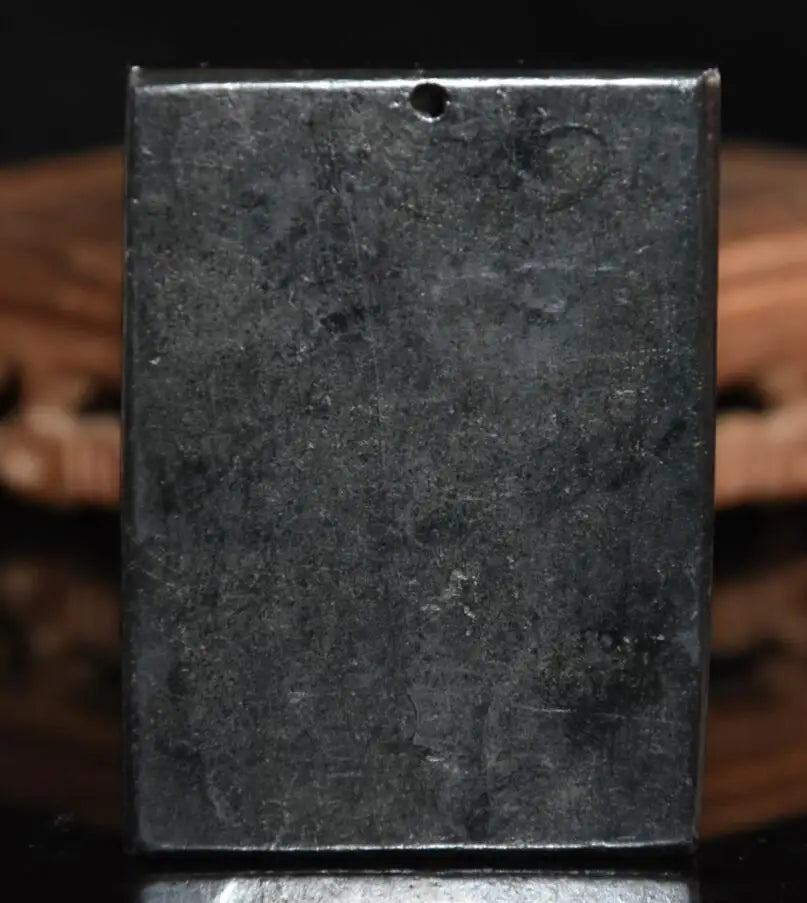 Hongshan culture archaize black iron meteorite Dapeng bird amulet pendant statue