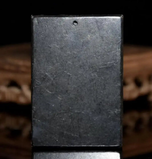 Hongshan culture archaize black iron meteorite beauty pendant statue