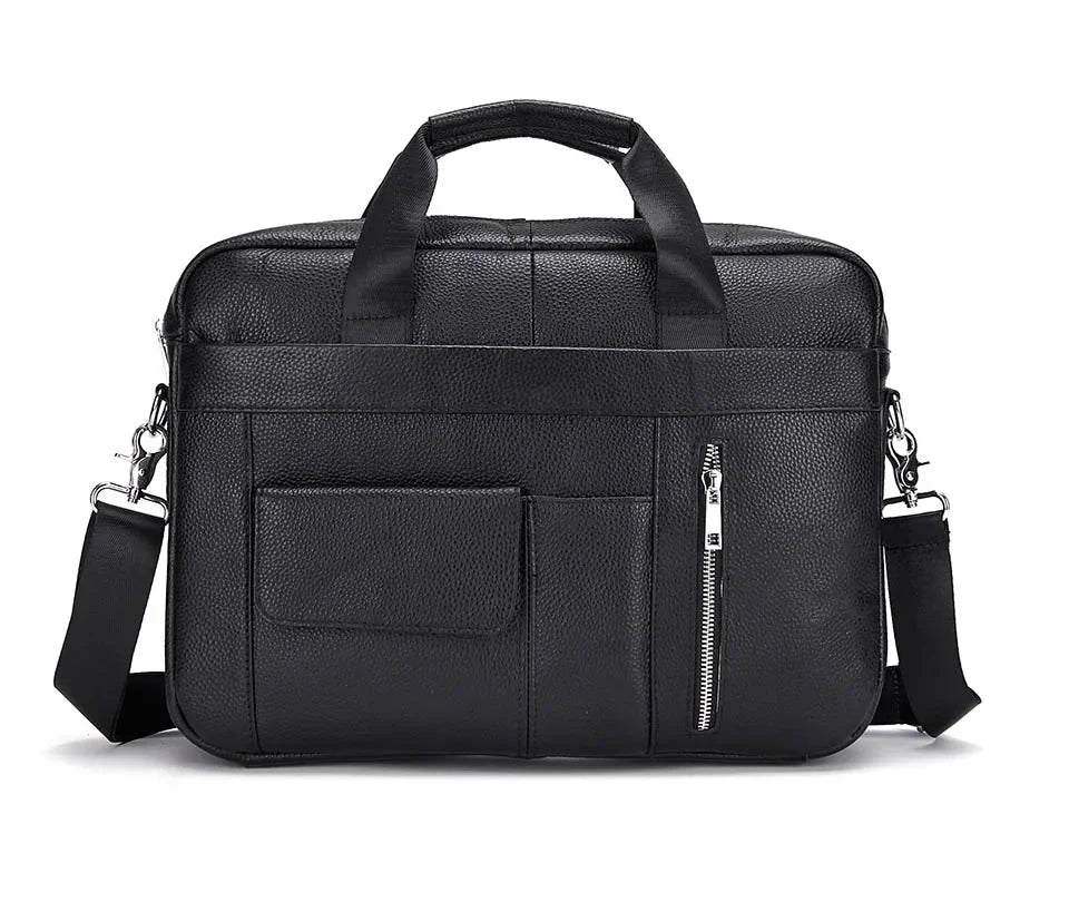 Hot Sale Briefcase Men Real Cowhide Handbags Male Large Business Shoulder Men's Genuine Leather Messenger Bag Tote