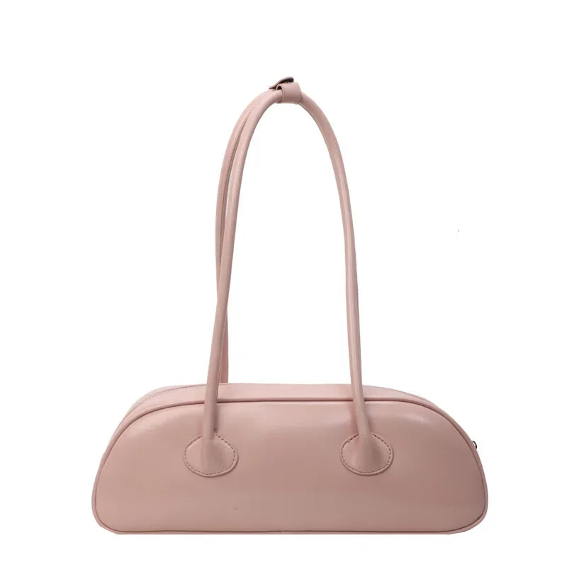 Ins Blogger Favor Fashion Cowhide Handbag Underarm Bag Good Mix Women's Purse
