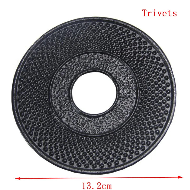 Japanese Cast Iron Teapot Kettle With Tea Infuser Shells Tea Pots Tetsubin Health Boiler Scale Iron Pot Cast Iron Trivets Cup