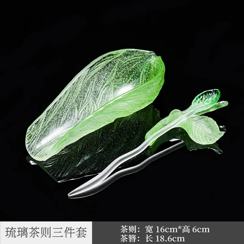 Japanese handmade Xinyuan Tang Colored Glaze Tea Spoon Pink Color in One Tea Spoon Ancient Dewaxing Blooming Tea Lotus Tea Cer