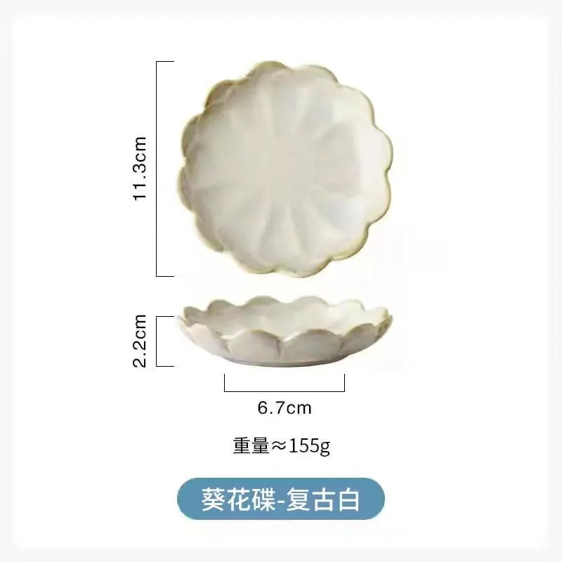Japanese kiln change dish ceramic snack dish seasoning dish restaurant hot pot sauce dish sushi sauce dish