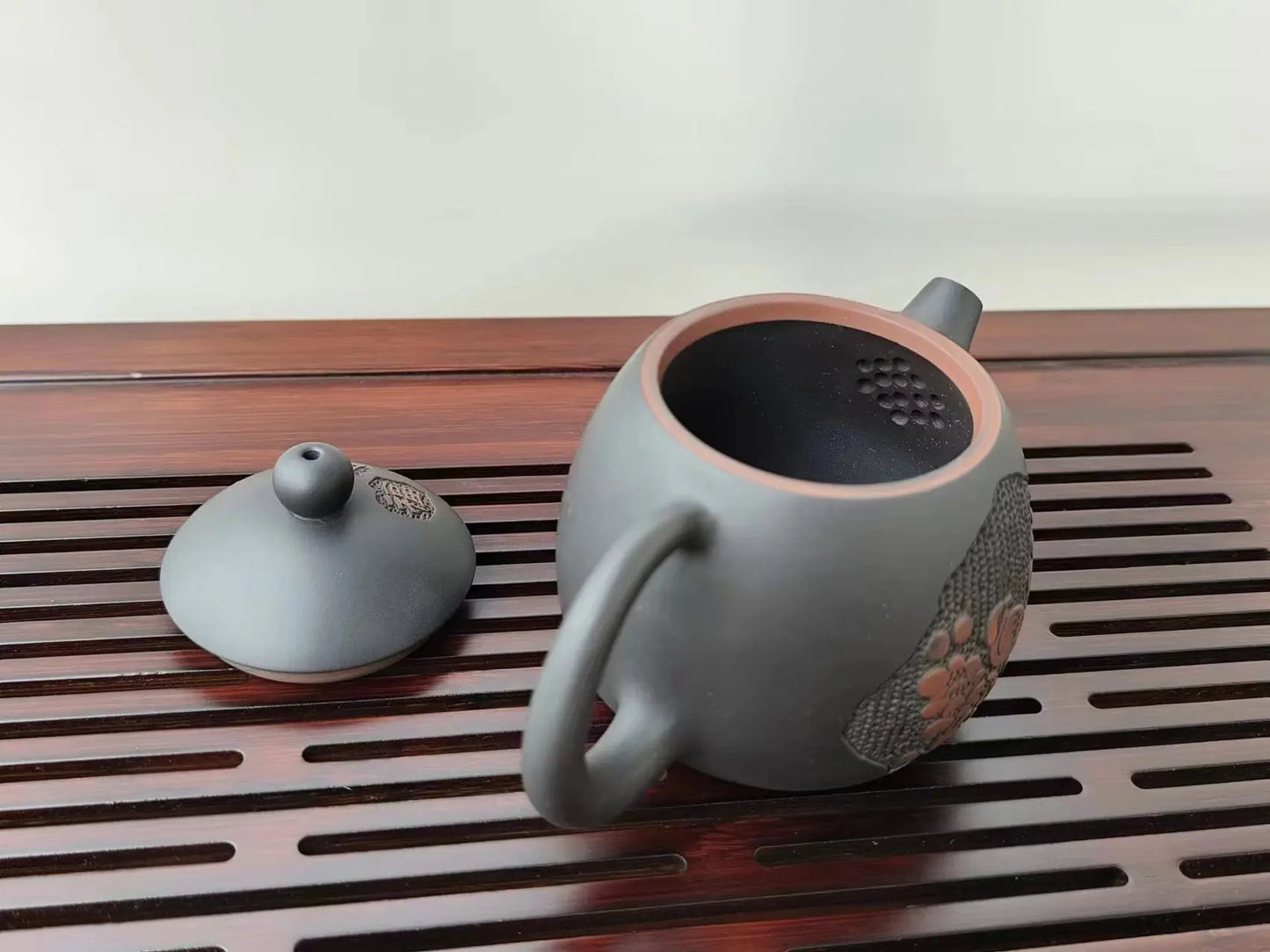 Jianshui Handmade Full Carving Longdan filling Tea Pot(Not Yixing Zisha) Kung Fu Tea Set Drinkware Tea Ceremony