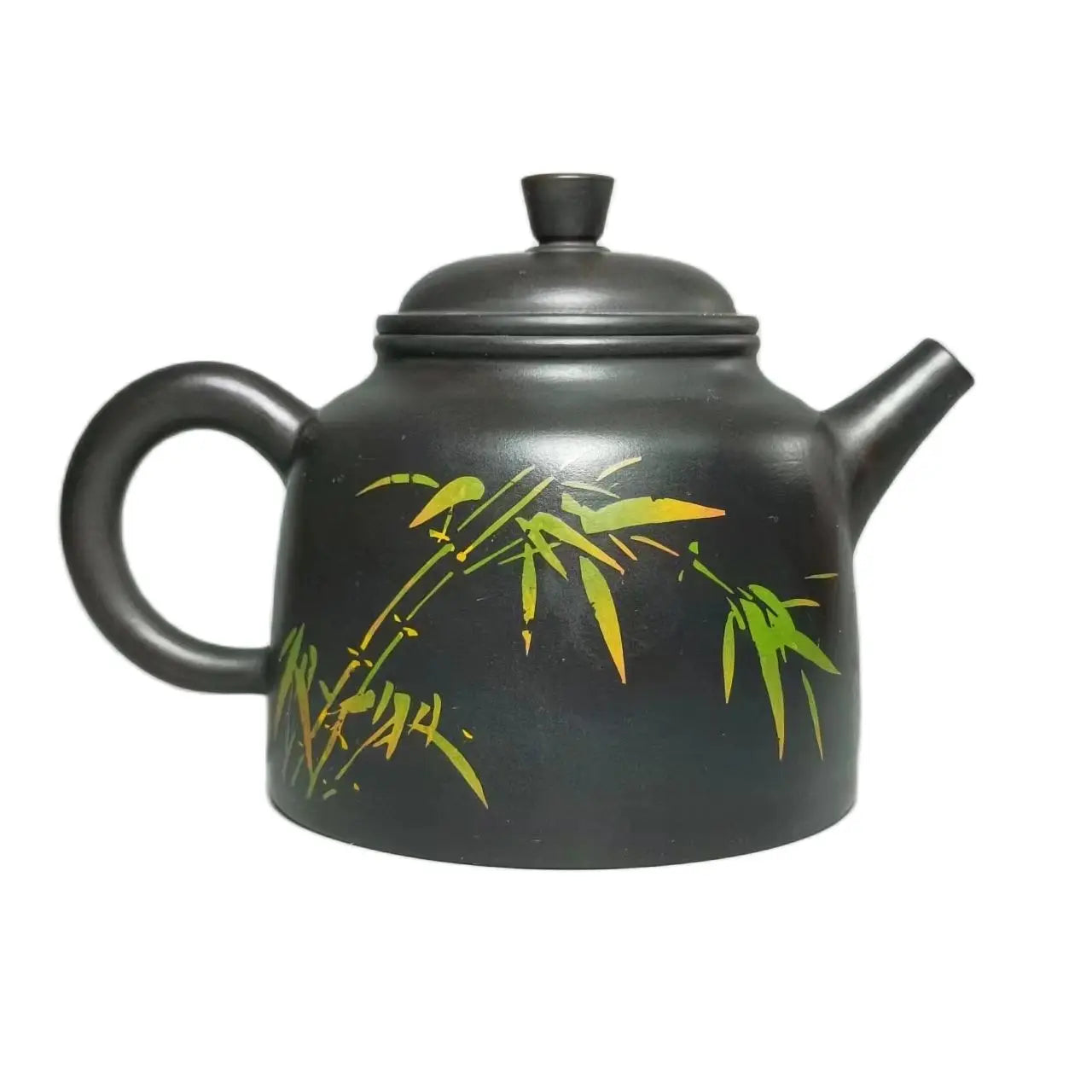 Jianshui Purple Clay Handmade Bamboo Color filling Tea Pot(Not Yixing Zisha) Kung Fu Tea Set Drinkware Tea Ceremony
