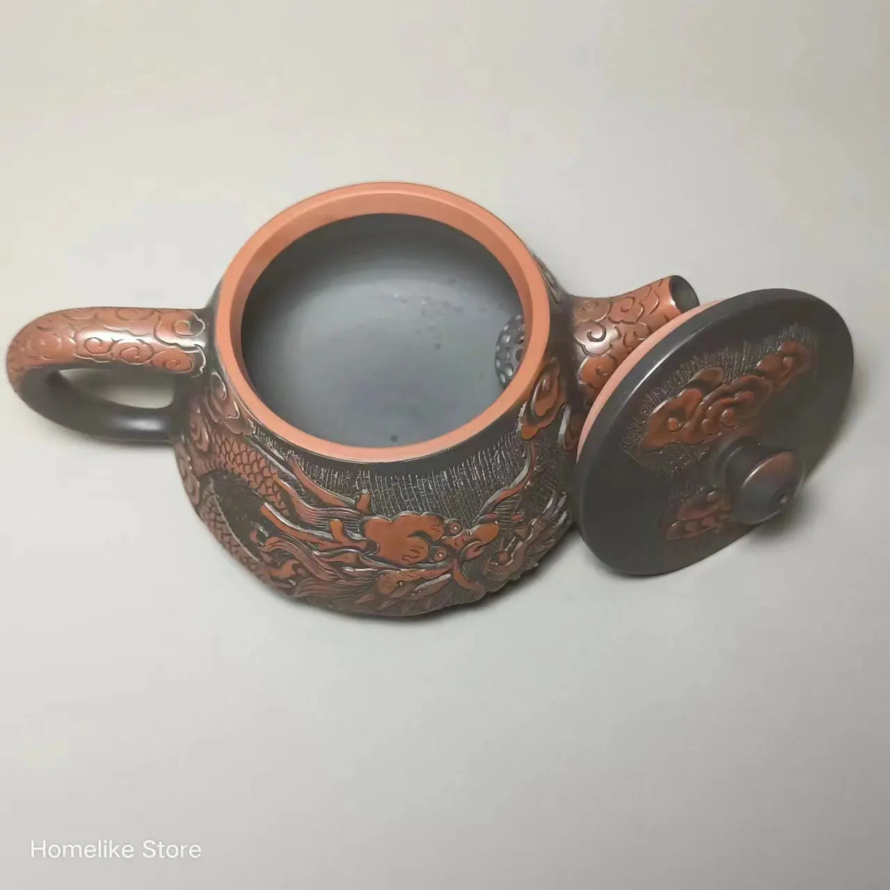 Jianshui Purple Clay (not Yixing )Handmade Dragon Carving Natural Material TeaPot Kettle Teaset Ceremony Tea Accessories