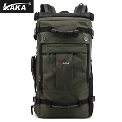 KAKA 50L Waterproof Travel Backpack Men Women Multifunction 17.3 Laptop Backpacks Male outdoor Luggage Bag mochilas Best quality