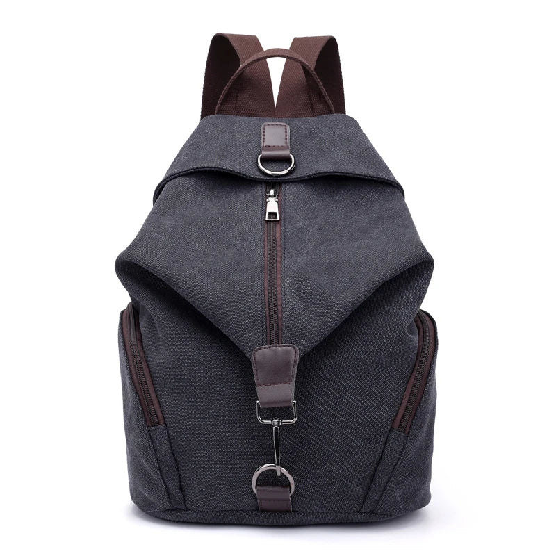 KMFFLY Brand Women Canvas Backpack Preppy Style School Lady Girl Student School Laptop Bag Top Quality Canvas Mochila Bolsas2024