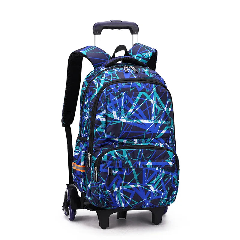 Kids Student Wheeled Backpack School Bags with wheels Rolling Backpack for boy Trolley Book Bag Travel Trolley backpack Luggage