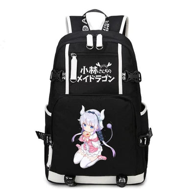Kobayashi-san Chi No Maid Dragon Anime USB Boy Girl Book School Bags Teenagers Schoolbags Women Men Laptop Travel Backpack