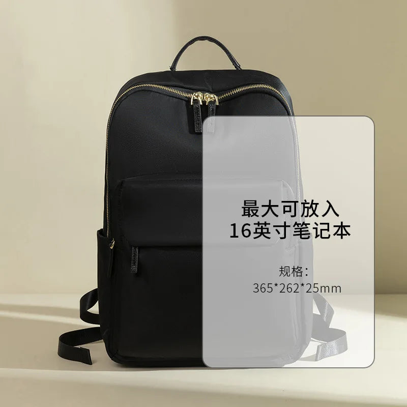 Korean Bags for Women New Classic Soft Waterproof Travel 14inch Feminina Backpack Student Nylon Laptop Fashion Casual Backpacks