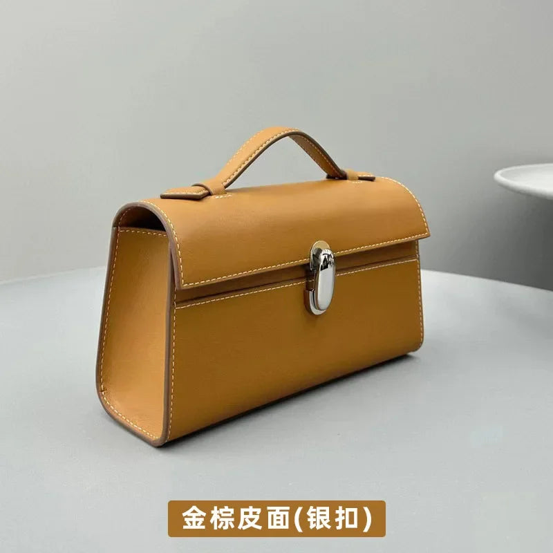 Korean Fashion Niche Vintage Suede Handbags Female Simple Elegant Commuter Purses Clutch 2024 New Luxury All-match Bolsas Mujer