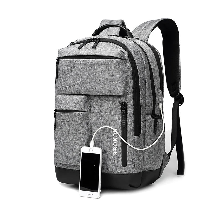 Korean Style Female Bags Men's Fashion Laptop Backpack USB Port Back Pack Leisure Teenage Office Work Multifunctional School Bag
