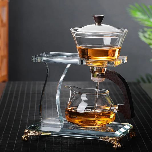Kung Fu Tea Cup Set Magnetic Induction Teapot Home Lazy Maker Sky Realm Teaware Kitchen Dining Bar Garden