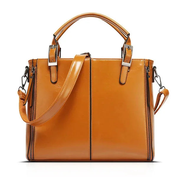 LANZHIXIN Large Oil Wax Bag Famous Brand Desginer Splicing Leather Handbags Tote Shoulder Bags for Women 2018