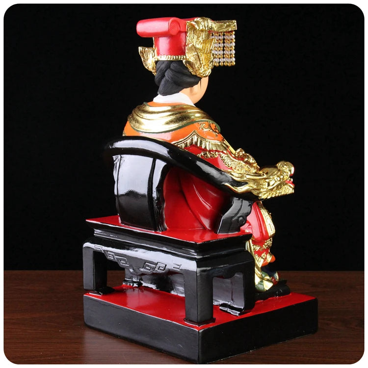 LARGE high-grade Home Hall Talisman Mascot Goddess of SEA Matsu MAZU Guanyin Buddha gilding Sculpture statue 28cm