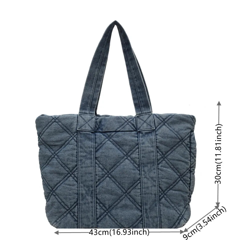 Ladies Versatile Canvas Shoulder Bags Women Large-Capacity Leisure Simplicity Handbags Female Retro Fashion Shopping Travel Bags