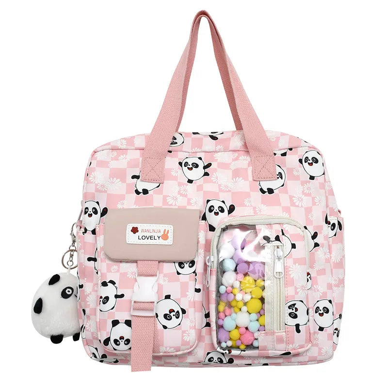 Ladies Waterproof Kawaii Cartoon College Backpack Trendy Women Small School Bag Girl Travel Cute Book Backpack Female Laptop Bag