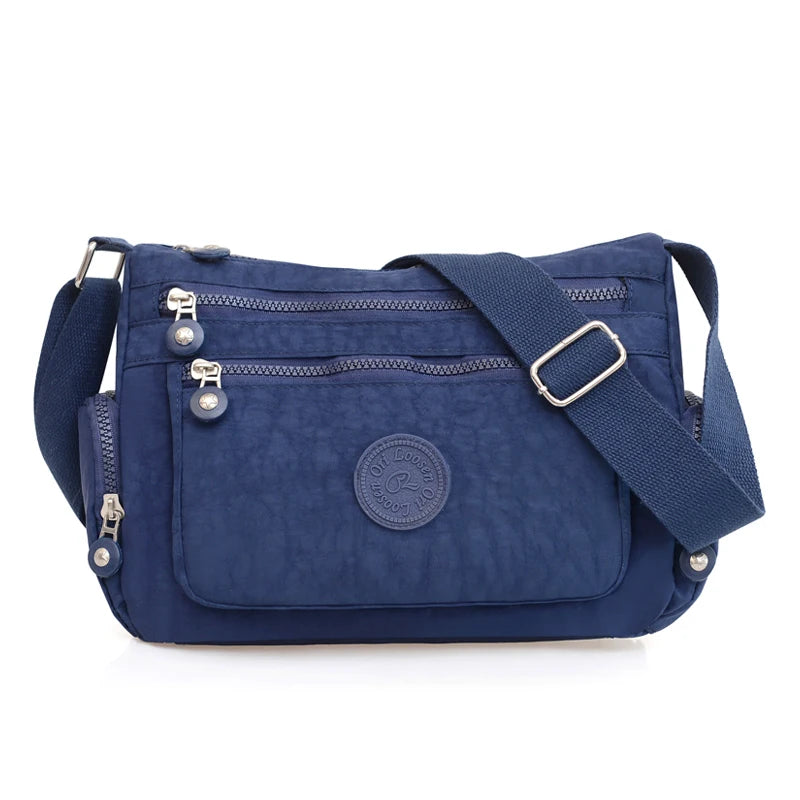 Lady Shoulder Bag Crossbody for Women Waterproof Tote Casual Nylon Purse Handbag RFID Lightweight Messenger Bag
