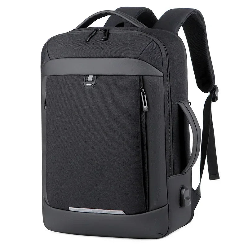 Laptop Backpack Men Expandable Waterproof Bags Notebook 16 17 Inch Charging Men\'s Business Black Multifunction Work Backpacks