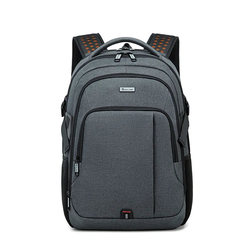 Laptop Backpack for Men Trendy Capacity Casual USB Port Schoolbag Business Backpacks Oxford Wear-resistant Waterproof Travel Bag