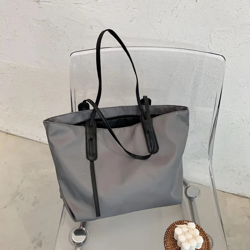 Large Capacity Canvas Women Tote Bags Fashion Female Shoulder Bag Commuting Carrying Bag Casual Designer Handbag Shopper Bag
