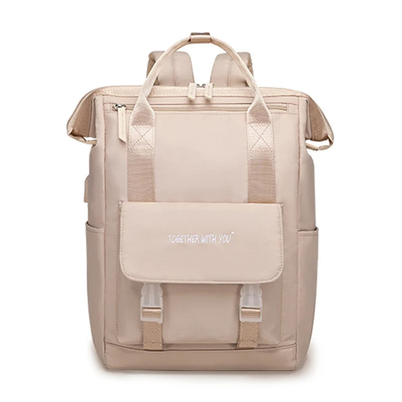 Large Capacity Women Backpack Female Waterproof 15.6 Inch College Laptop Backpack Schoolbag Mochila