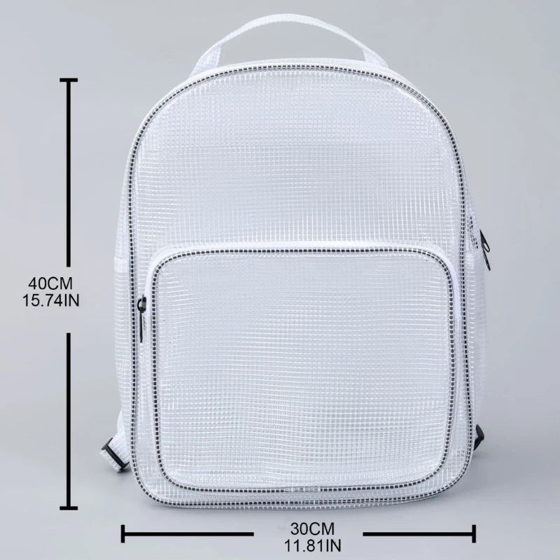 Large Clear Backpack 17inch for Work,Travel,Concert,Stadium Bags for Women 17'' Anti-static Clear Backpack for College