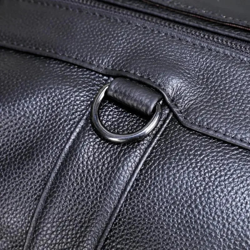 Large Genuine Handbag for Men Real Leather Briefcase Male Business Travel Laptop Men's Messenger Shoulder Bag