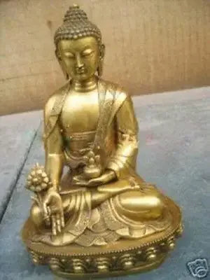 Large Tibet Tibetan brass Medicine Buddha Statue Garden Decoration Copper Ornaments collection crafts Statue decoration