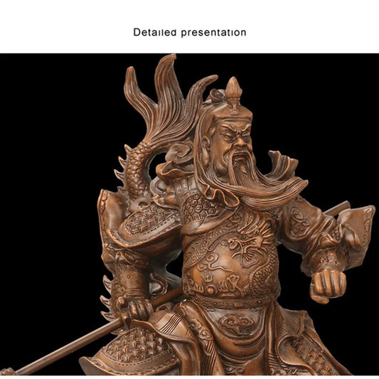 Large size statue of Xianglong Guan Gong, Resin modern art sculpture ,God of Wealth Guan Yu ,Chinese Home decoration accessories