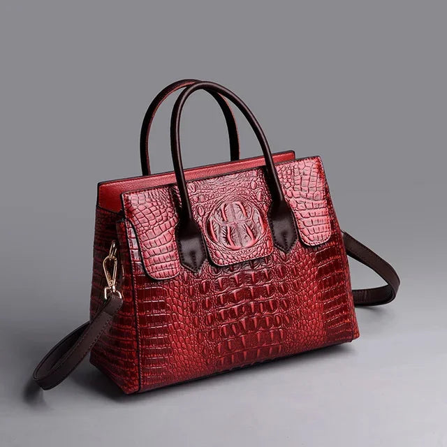 Leather Alligator Luxury Bags Designer Handbags High Quality Women Messenger Bag Retro Totes