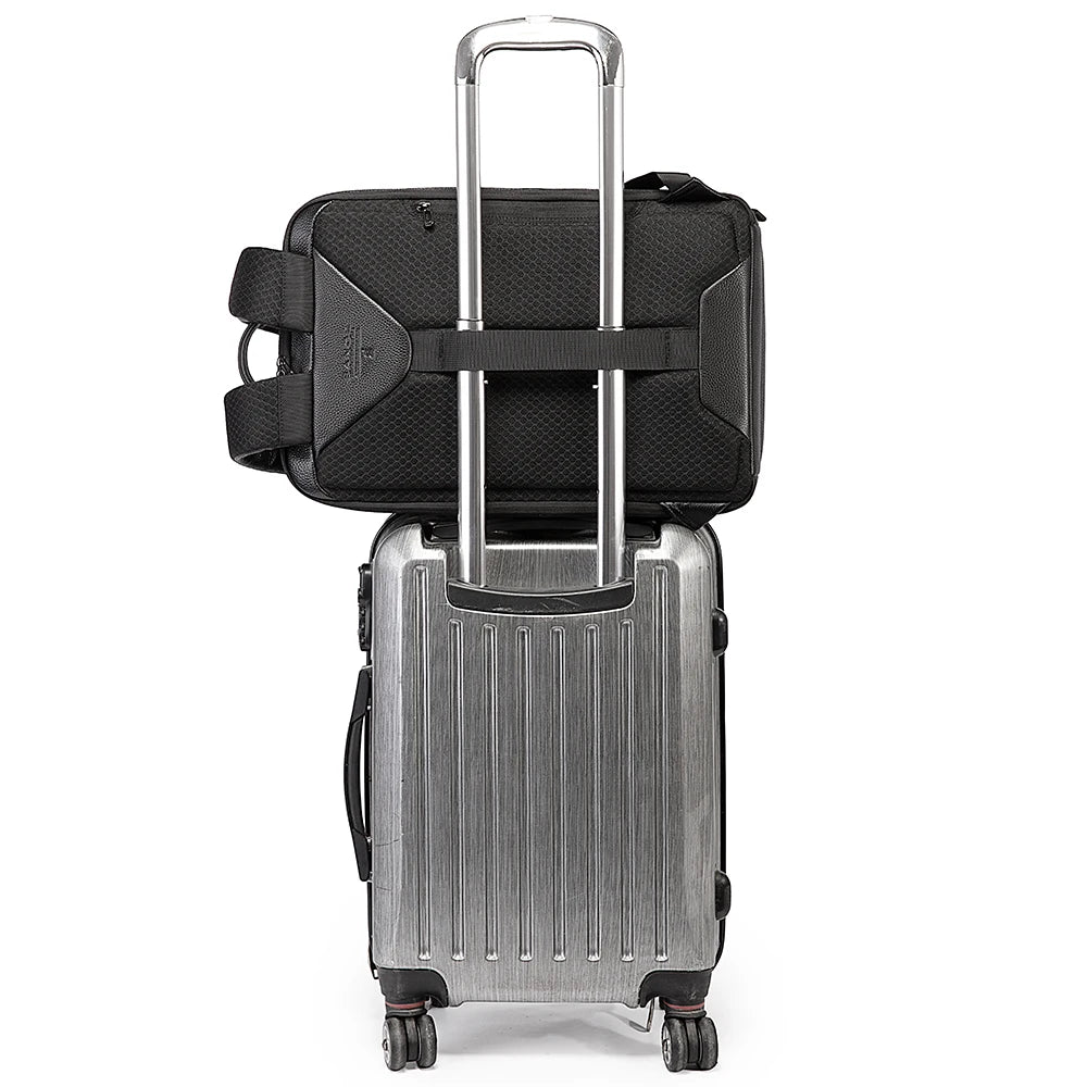 Leather Backpack Men Business Backpack Laptop 15.6 Inch Computer Bag Large Capacity Bag Male Backpack Fashion 2023 New BANGE