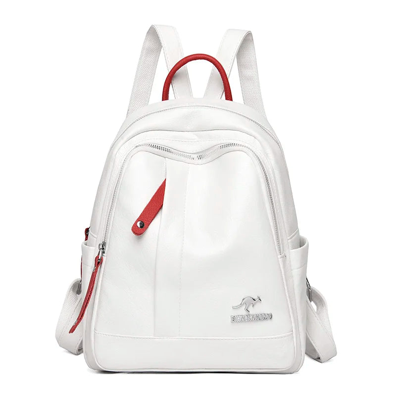 Leather Backpacks For Women Travel Shoulder Bag Girls Good Quality School Bags Women's Anti-Theft Backpack Designer Travel Bag